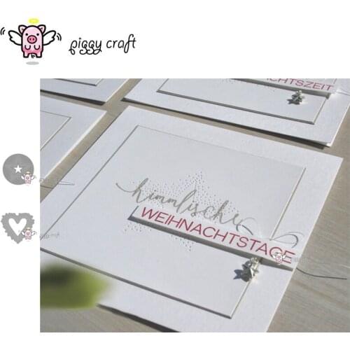Piggy Craft metal cutting dies cut die mold Heart stars background Scrapbook paper craft knife mould blade punch stencils dies
