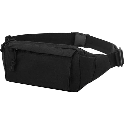 Fashion MenS Vintage Fanny Pack Chest Shoulder Bag with 3 Pockets Nylon Minitary Multifunction Waist Belt Bum Bag School