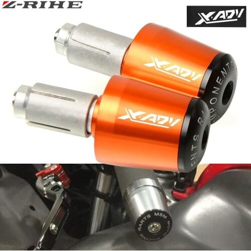 Motorcycle Accessories X-ADV XADV 750 CNC 22MM Handlebar Grips Handle Bar Cap End For Honda X-ADV XADV 2017 2018