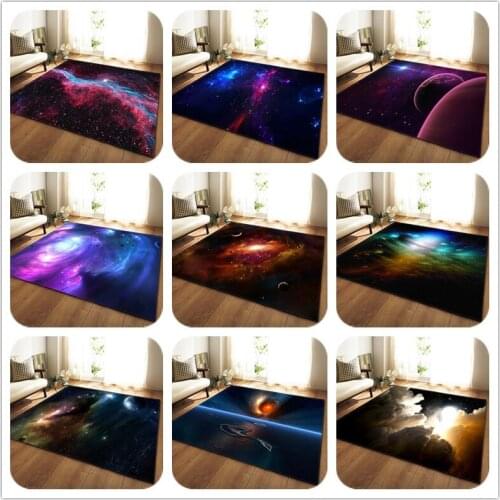 Nordic Large Size Soft Carpet Universe Starry sky 3D Print Antiskid Mats Parlor Area rugs and carpets for Living Room Home Decor