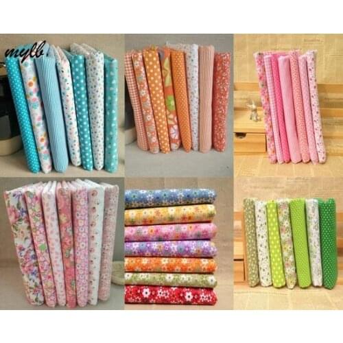 Mylb 7pcs 8pcs 50*50cm 100% Cotton Fabric Patchwork Cotton quarter for Sewing DIY Quilting Patchwork Tissue Textile Doll Cloth