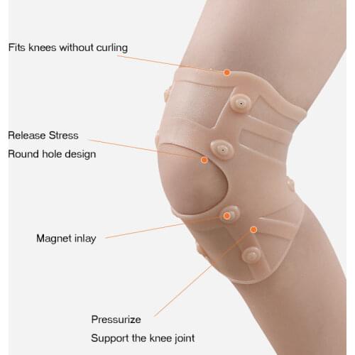 Magnetic Therapy Knee Pad Support Anti Arthritis Rheumatoid Pain Relief Compression Knee Patella Massage Sleeves Brace Protector