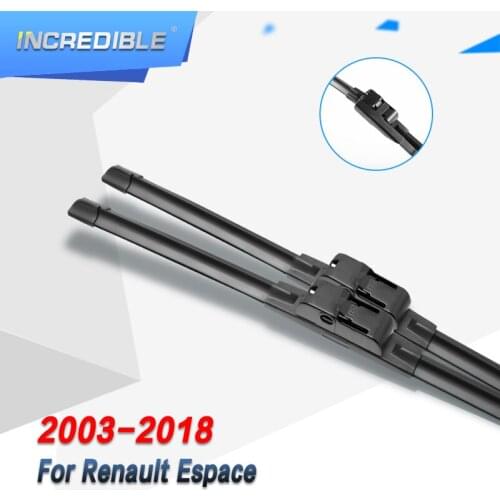 INCREDIBLE Wiper Blades for Renault Espace IV / V 2003 2004 2005 2006 2007 2008 2009 2010 20111 2012 2013 2014 2015 2016 2017