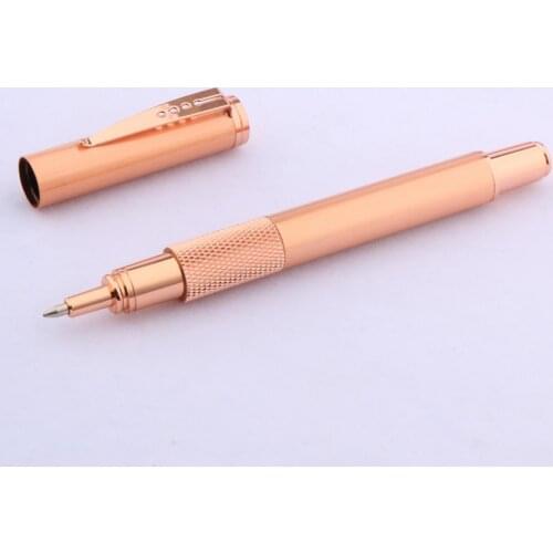 ChouXiongLuWei new metal rose golden Trim Rollerball Pen