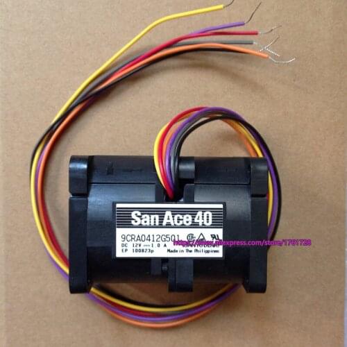 Brand new and original San Ace40 12V 1A 4cm turibine fan 9CRA0412G501 6wires