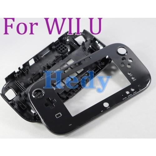 1set Limited Replacement Housing Shell For Wii U wiiu Game Pad Console Repair Parts Black white with Battery Cover Door