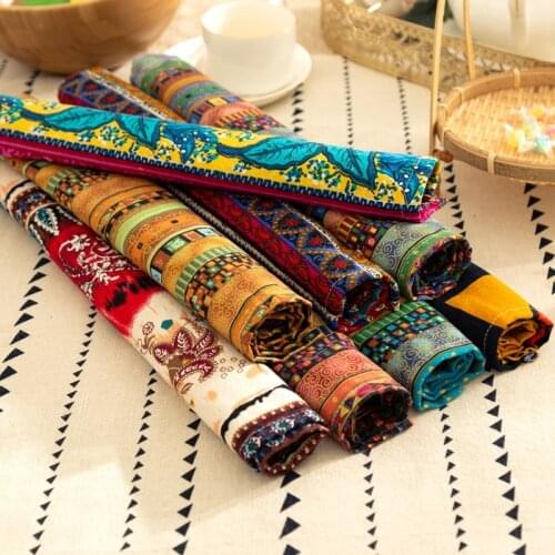 Southeast Asia Napkin for Plates Placemat Small Tablecloth Exotic Fabric Table Cloth Kitchen Dinner Decoration 30*40cm 50*50cm