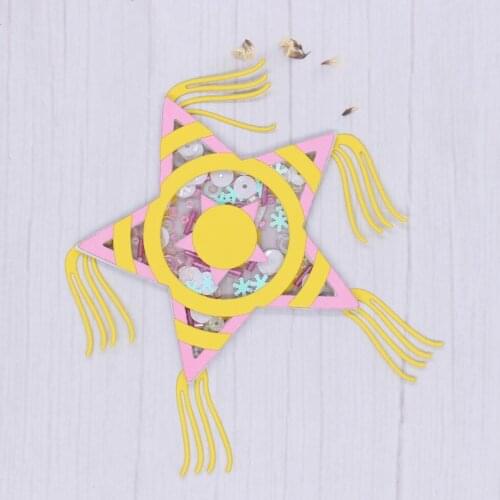 YPPCRAFT Star Pinata Shaker Metal Cutting Dies Stencils for DIY Scrapbooking Decorative Embossing DIY Paper Cards