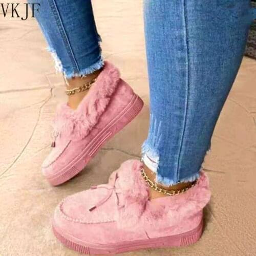 Warm Snow Boots Moccasin Botties Plush Women Shoes Femmes Chaussures Bottes Sapatos Das Mulheres Kobiet Buty Scarpe Da Donna