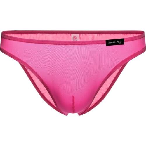 New arrival brand howe ray Mens sexy underwear sexy solid briefs Men breathable Thin silk skating silk underwear