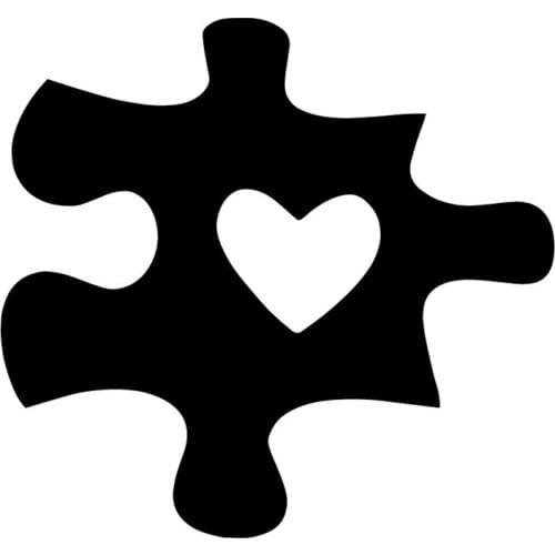 16.4X15.4CM Love Puzzle Creative Car Styling Decoration Decals Cartoon Car Stickers