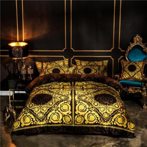 42 Winter Home Textile black 4/6pcs Thick Bedding Sets heart Bedding set Bed Linen Duvet Cover Bed Sheet Pillowcase/bed Set