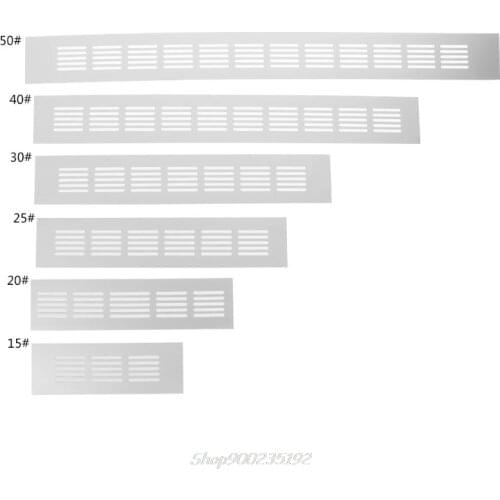 15cm, 20cm, 25cm, 30cm, 40cm, 50cm Aluminum Alloy Air Vent Perforated Sheet Web Plate Ventilation Grille Jy29 20 Dropship