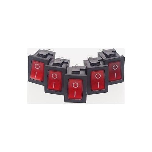 20 x Red 6A/10A SPST 3 Pin ON/OFF Light 2 Position Boat Rocker Switch