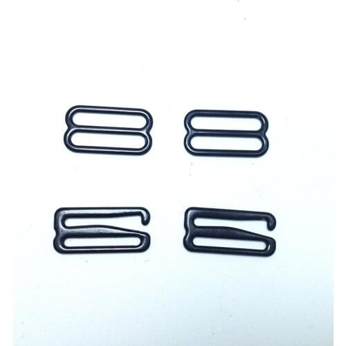 200 Black Metal Slide Hook - 1/2 inch