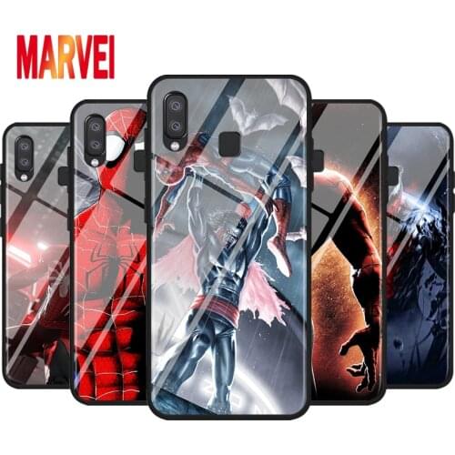 Hot Marvel SpiderMan For Samsung Galaxy A90 A80 A70 S A60 A50S A30 S A40 S A2 A20E A20 S A10S A10 E Black Phone Case Cover