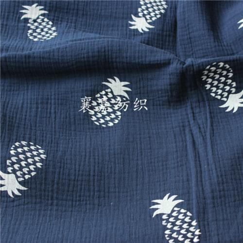 Cotton Crepe Seersucker Baby Double Layer Gauze Home Clothing Fabric