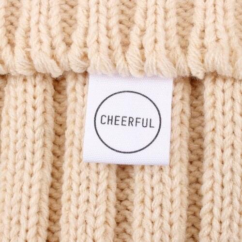 Cotton Printed Labels, Garment Label, Custom Tags, Personalized Tags, Cotton, Fold tag, Custom Design (MD1044)