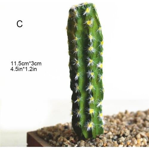 Artificial Prickly Pear Succulents Cactus Green Plant Simulation Plants Fake Flowers DIY Home Decoration Desert Plants Landscape