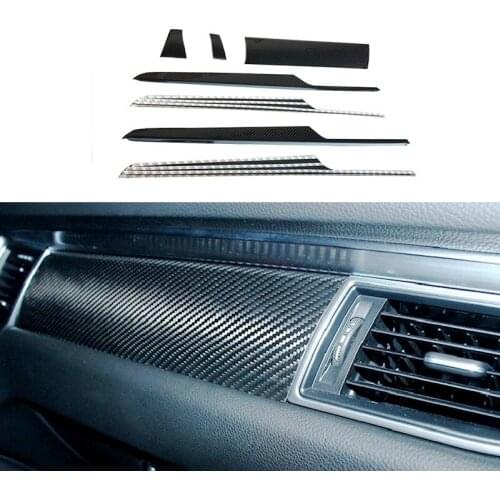 Carbon Fiber Inner Door Interior Trim Gear shift Cover Car Accessories Fit For Porsche Macan 2014 -2018 Central Control LHD&RHD