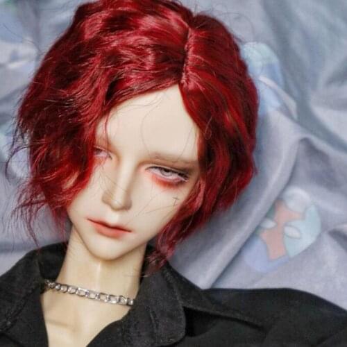 Fashion Doll Wig 1/3 BJD Wig 8-9'' for Smart Doll/DD/SD Doll Accessories,Short Curly Wig for Dolls