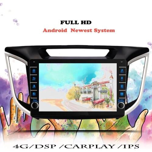 DSP Multimedia Player Android 10 For Hyundai Creta IX25 2015 2016 2017 2018 2019 Navigation GPS Car Radio 2din DVD Tape Recorder