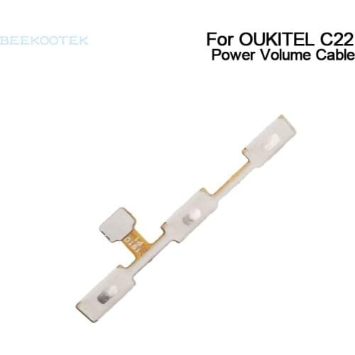 New Original For Power + Volume button Side Button Flex Cable Repair Replacement Accessories For OUKITEL C22 5.86Inch Smartphone
