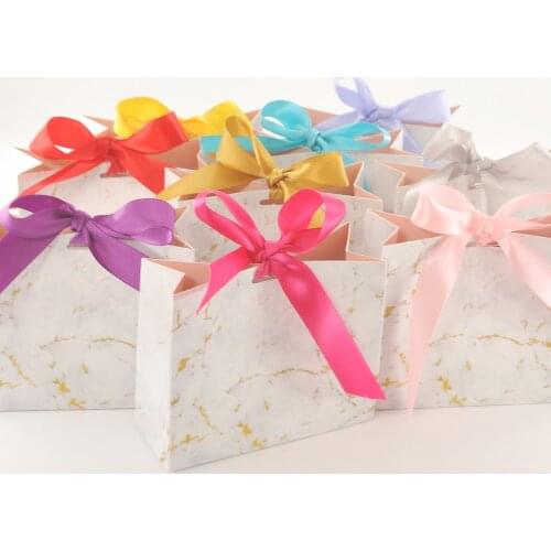 Wholesale lash packaging Mini Marble Gift Bag for Party Chocolate Paper Package/Wedding candy Boxes Makeup eyelash storage case