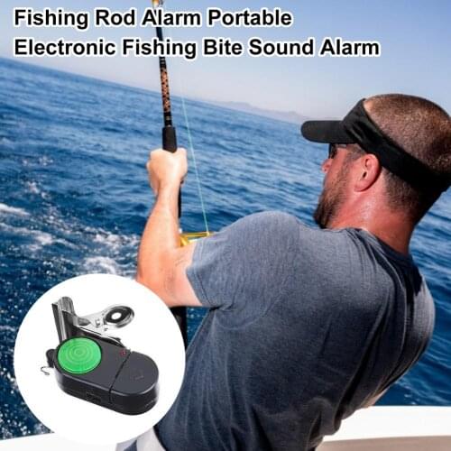 Fishing Rod Alarm Portable Electronic Fishing Bite Sound Alarm Fish Bite Alarm Electronic Alarm Sound And Light Dual Alarm