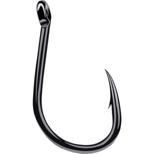 200Pcs High Carbon Steel Fishing Hook Offset Fishing Hooks Sea Fishhook Wide Super Lock Fishhooks Lure Tackle Pesca