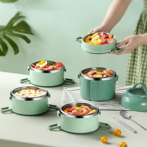 Keep Warm Lunch Box Stainless Steel Kids Picnic Multi Layer Cute Lunch Box Eco Friendly Food Container Bolsa Almuerzo DG50LB