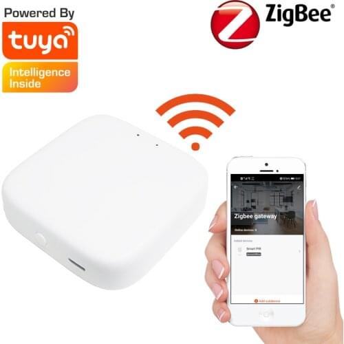 Tuya Zigbee Bridge Smart Home Zigbee Gateway Hub Remote Control Zigbee Devices Via Smart Life APP Works with Alexa Google Home
