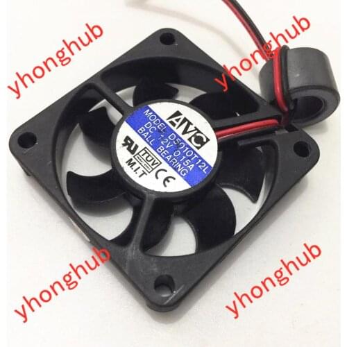 AVC D5010T12L DC 12V 0.15A 50x50x10mm Server Cooling Fan