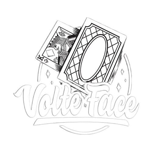 VOLTE-FACE (Gimmicks) By Sonny Boom Walk Around Performer Close-Up Magic Fun Mentalism Illusion Card Magic and Trick Decks