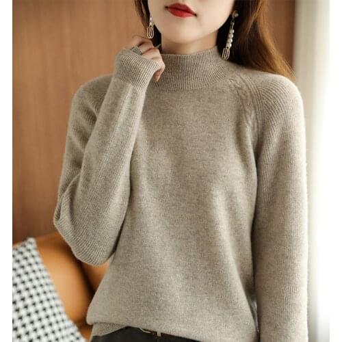 Women Knitted Jumper Autumn Winter Turtleneck Pullovers Casual Sweaters woman Shirt Long Sleeve Large size Loose Sweater Female