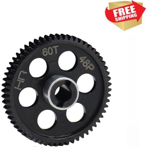 Radio control RC Steel 48 Pitch 60 Tooth Spur Gear for Axial Yeti 1/18 90054 option upgrade parts