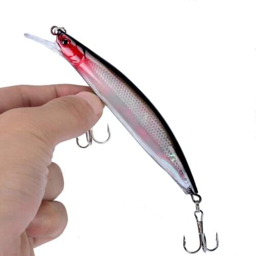 1PCS Minnow Fishing Lure 110mm 14g Sinking Hard Bait Wobbler Jig Bait Crankbait Carp Striped bass Pesca Fishing tackle SwimBait