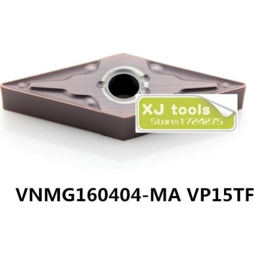 10pcs VNMG160404-MA VP15TF/VNMG160408-MA VP15TF carbide inserts for MVJNR/MVQNR,Turning Blades for Steel and Stainless Steel