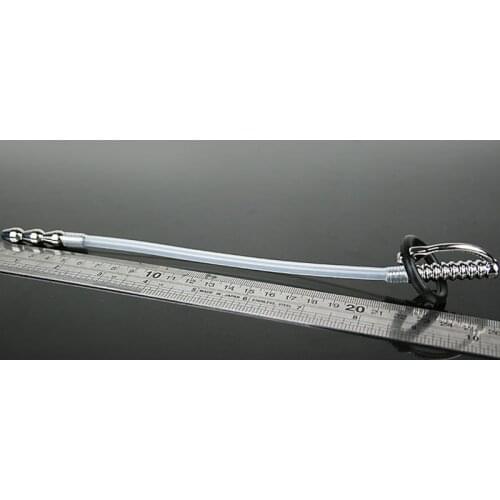 250mm Hollow Silicone Urethral Sound Penis Plug Male Masturbator Sex Toy Urethra Stimulation Sounding Urethral Dilators Catheter