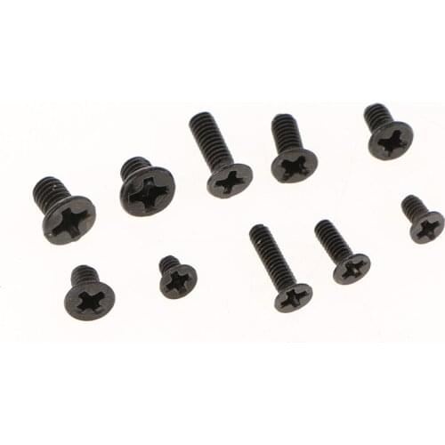 300Pcs M2 M2.5 M3 2-8mm Cross Pan Head Metric Carbon Steel Micro Screws