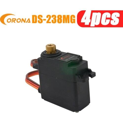 4PCS Corona DS-238MG/DS238MG Digital Metal Gear Servo 4.6kg / 0.14sec / 22g