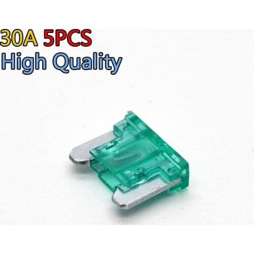 5Pcs 30Amp Auto Car Boat Vehicle Truck Motor Mini Blade Fuse