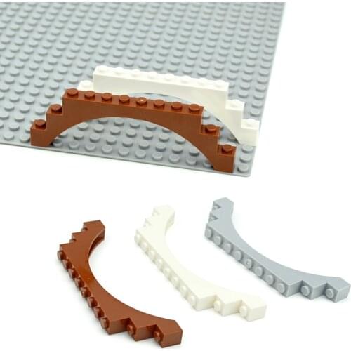 6108/14707/18838 MOC Brick Arch 1x12x3 Top with Reinforced Underside Bridge DIY Building Blocks Compatible Assembles Particles