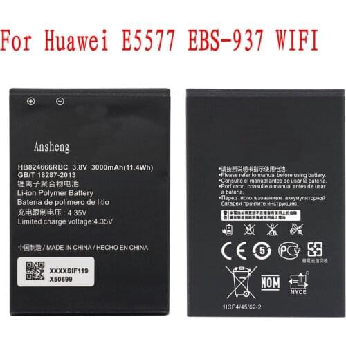 Original 3000mAh HB824666RBC Battery For Huawei E5577 ebs-937 WIFI Router Mobile Phone