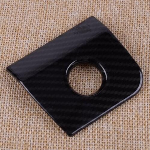 DWCX Black Carbon Fiber Style Armrest Storage Box Switch Button Glover Frame Cover Trim ABS Fit for Ford Mustang 2015 2016 2017