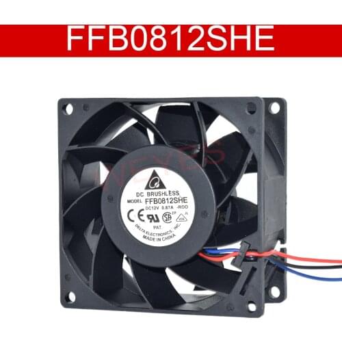 Used For 8038 3PIN UPS 12V 0.87A FFB0812SHE-ROO Three Lines Cooling Fan