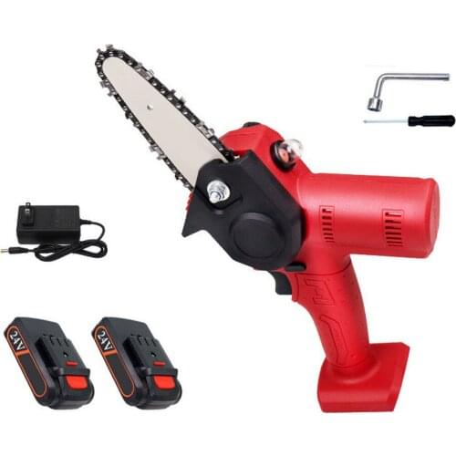 Lithium Electric Chainsaw 4 Inch 1200w Pruning Woodworking Garden Tool One-handed Wood Cutters Pruning Power Tools
