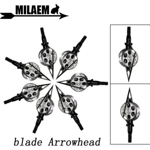 3/6/12pcs 100Gr Archery Blade Arrowhead Screw Hunting Broadheads Arrow Point Tips Outdoor Shooting Training Accessories