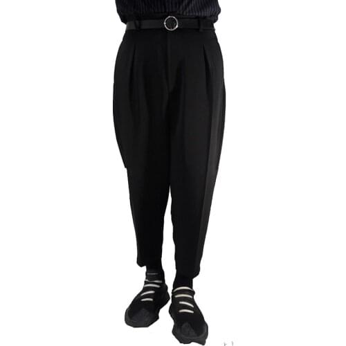 2020 New Fashion Casual Harem Pants Women Loose Spring Summer Pantalon OL Suit Pants High Waist Trousers Capris Sashes