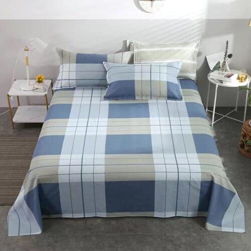 Cartoon Bed Sheet 1PCS Mod Bed Sheets Pure Cotton For King/Queen Size Single Home 1.5M/1.8M Bed Bedding Cover Flat Sweet Sheet